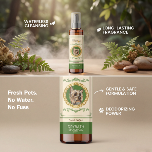 Oh My Dog Drybath Shampoo - Forest Safari 200ml